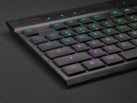 Teclado mecânico gamer ultrafino K100 AIR WIRELESS RGB